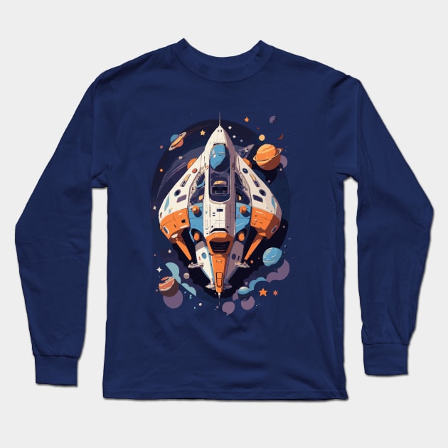 Spaceship Long Sleeve T-Shirt by EpikPack